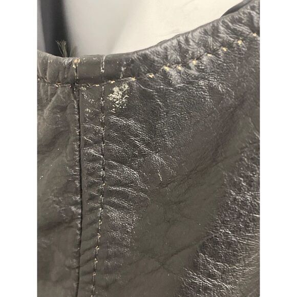 Camel Branded Garments INC Black Leather Vest Size L - Picture 6 of 11